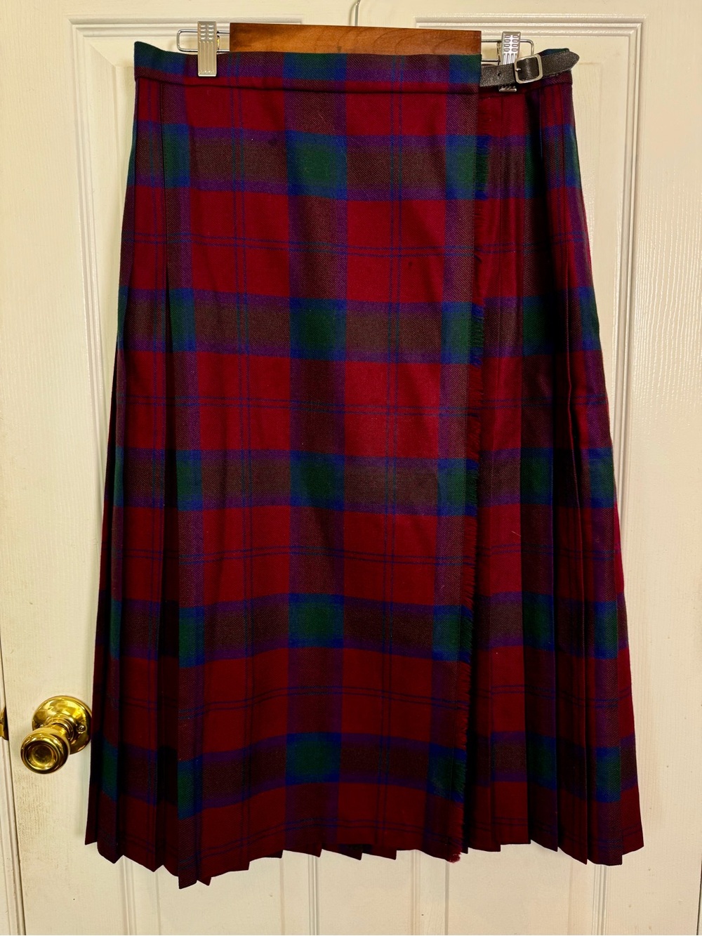 Vintage Charter Club Wool Tartan Plaid Scottish Kilt Skirt 14 Academia Heritage